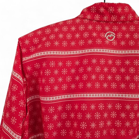 Magellan Outdoors Fish Gear Womens Red Holiday Relaxed Fit Shirt Large - Picture 16 of 16
